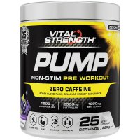 VitalStrength Pump Pre Workout Non-Stimulant Grape 225g