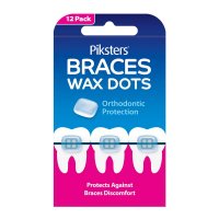 Piksters Braces Wax Dots 12 Pack