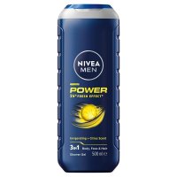 妮维雅 NIVEA MEN 活力清爽三合一沐浴露 500ml