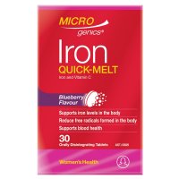 Microgenics 铁 速溶片 蓝莓味 30片