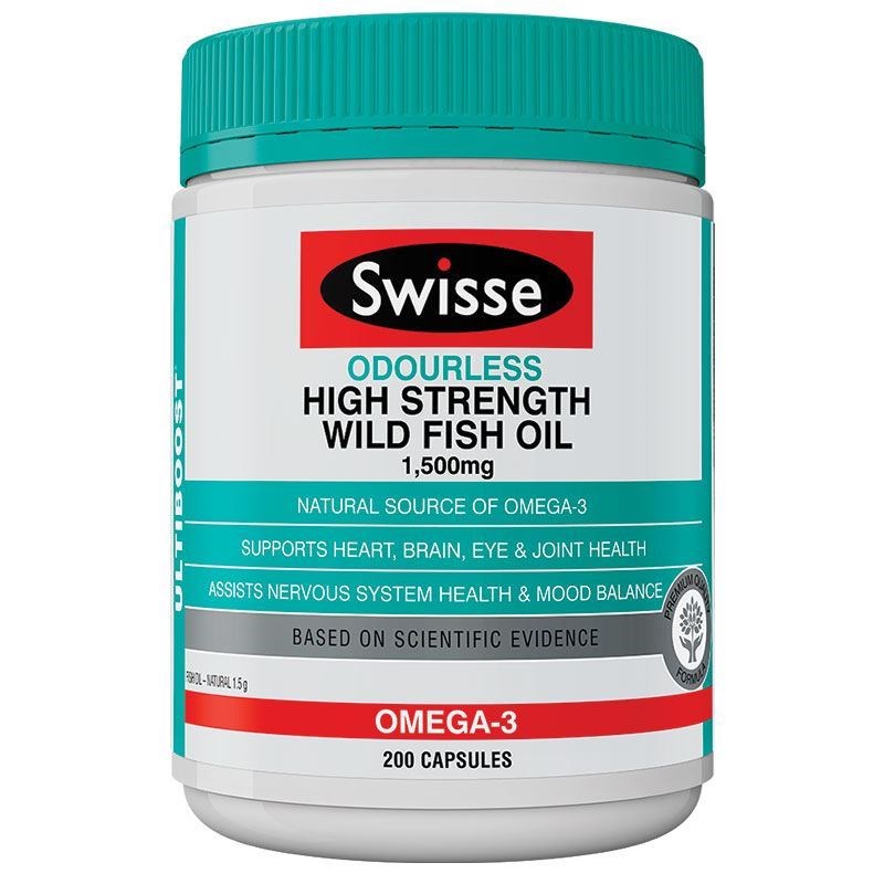 Swisse 高浓度无腥味野生 深海鱼油 200粒 