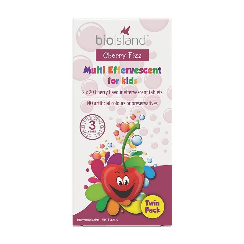 Bio island 小樱桃泡腾片 维生素补充剂 40片