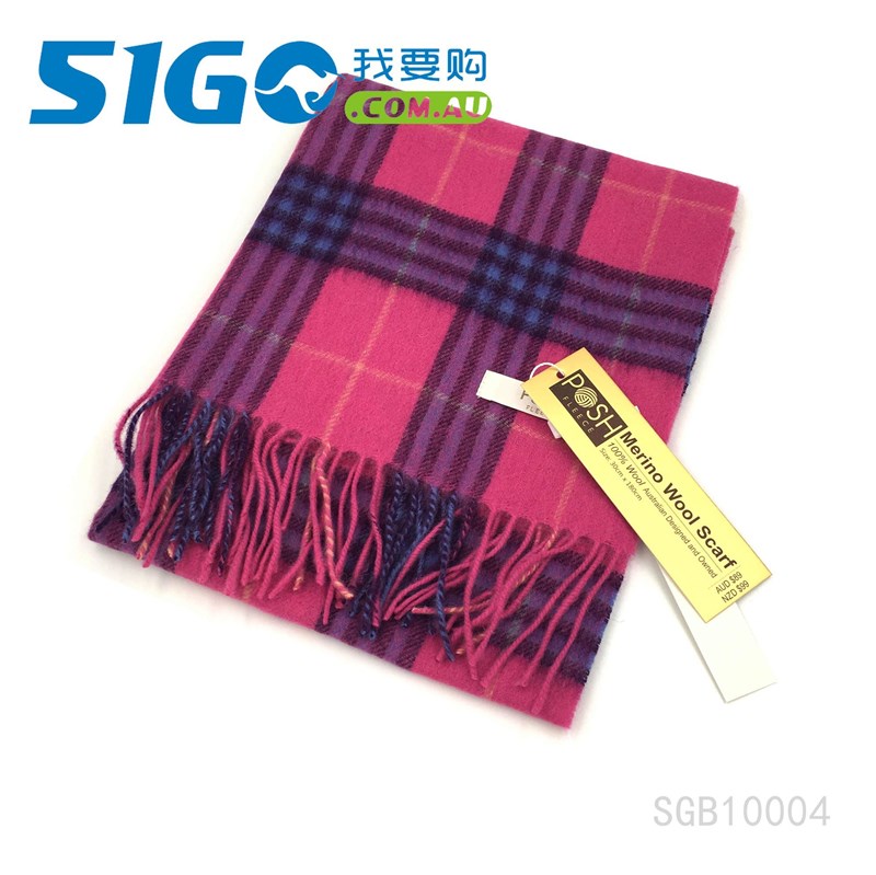 【清仓半价】Posh SGB10004 美利奴羊毛围巾  30*180cm