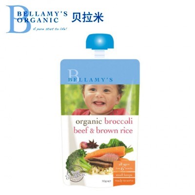Bellamy's 贝拉米有机花椰菜牛肉糙米糊 110g 6月+