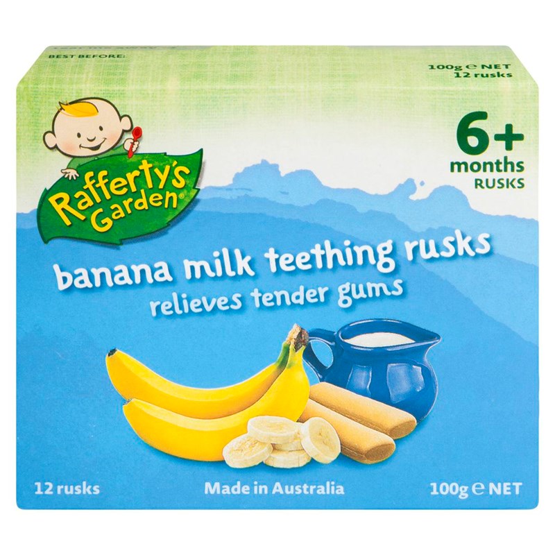 Rafferty’s Garden婴儿香蕉牛奶磨牙棒 6个月+ 100g