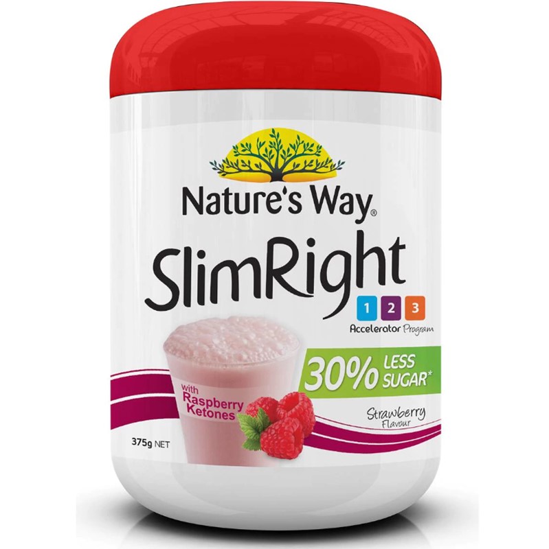 Nature's way佳思敏膳食纤维代餐奶昔草莓味375g