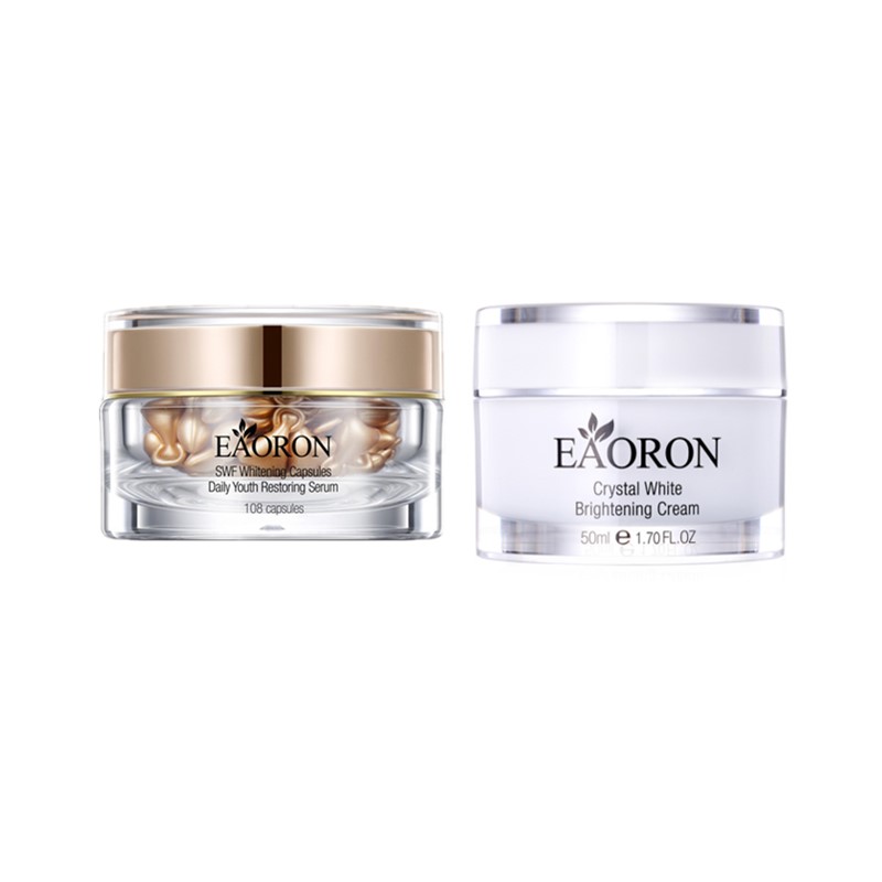 Eaoron 两件套 美白淡斑精华108粒+素颜霜50ml（白盒）
