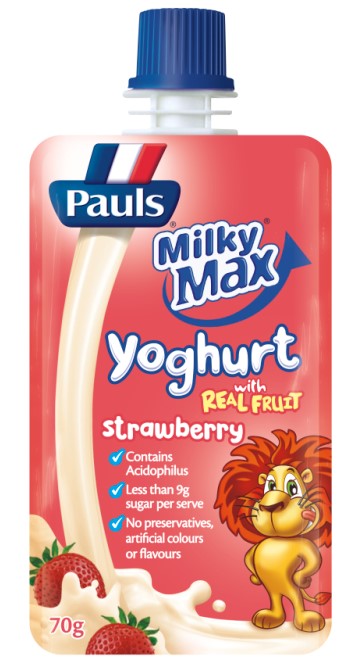 (生鲜) 保利草莓风味发酵乳 70g*12