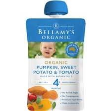 Bellamy贝拉米 婴儿辅食 南瓜红薯西红柿糙米糊4月+ 120g