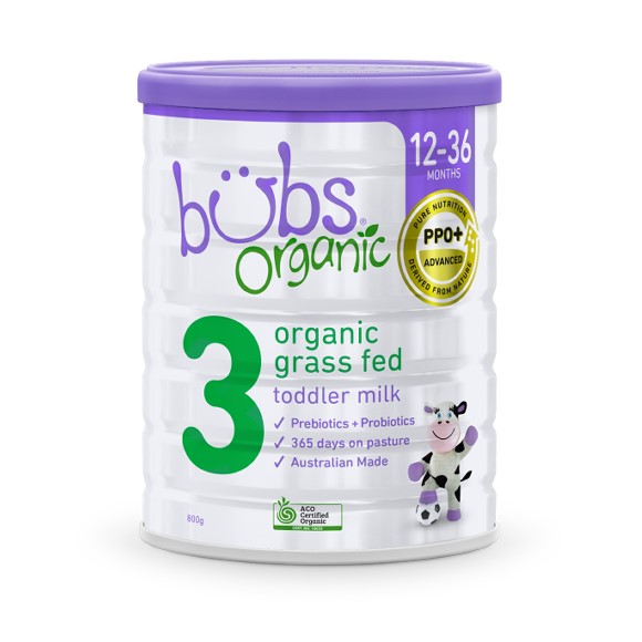  Bubs 婴幼儿有机草饲牛奶粉 3段 800g