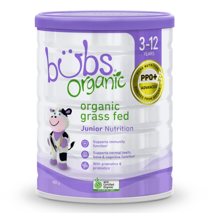 Bubs 儿童有机草饲牛奶粉 4段 3-12岁 800g