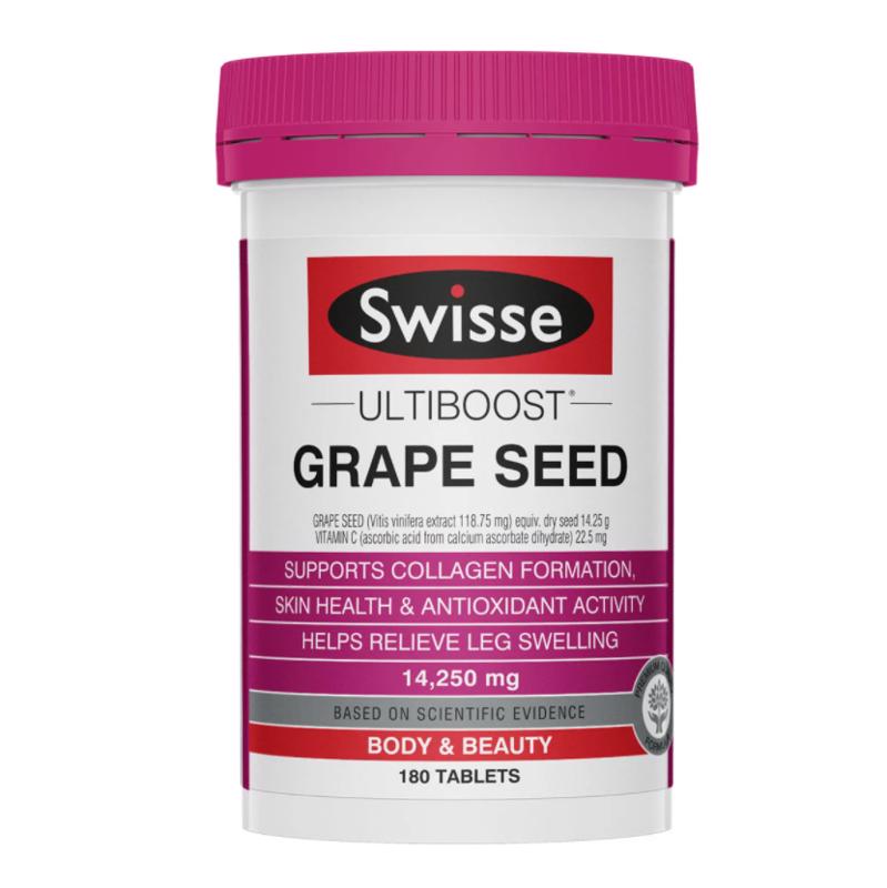 *缺货*  【Swisse任意三件包邮】Swisse 葡萄籽片14250mg 180片