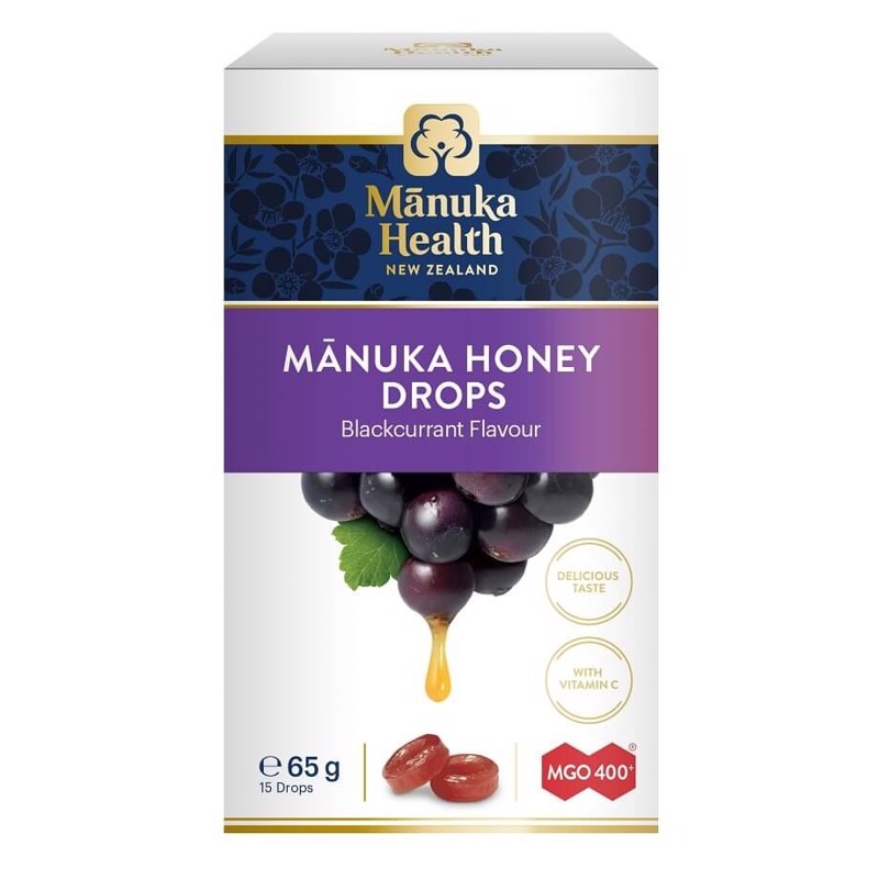 Manuka Health 麦卢卡蜂蜜糖（黑加仑口味） 15粒 