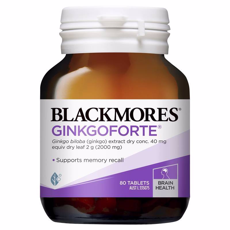特价🉐Blackmores 澳佳宝 银杏精华增强记忆防老年痴呆 2000mg 80片