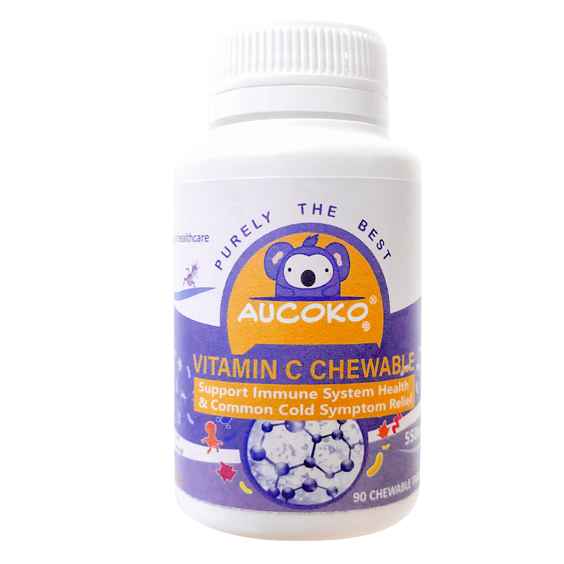 Aucoko 维生素C + 锌 咀嚼片 90粒 （2岁+）