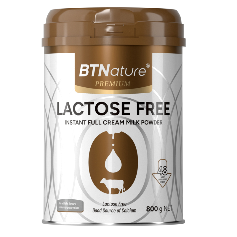 BTNature贝特恩脱乳糖速溶全脂奶粉800g