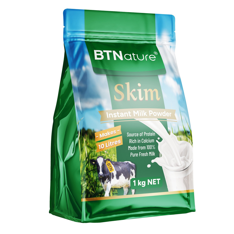 BTNature贝特恩速溶袋装脱脂奶粉1kg