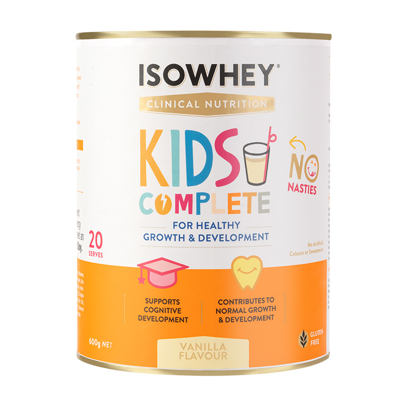 ISOWHEY儿童青少年乳清蛋白营养粉香草味 600g