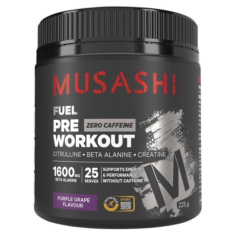 Musashi 氮泵-紫葡萄（0咖啡因）225g