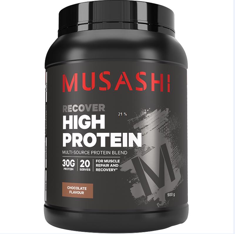 Musashi 高浓蛋白粉巧克力味 900g
