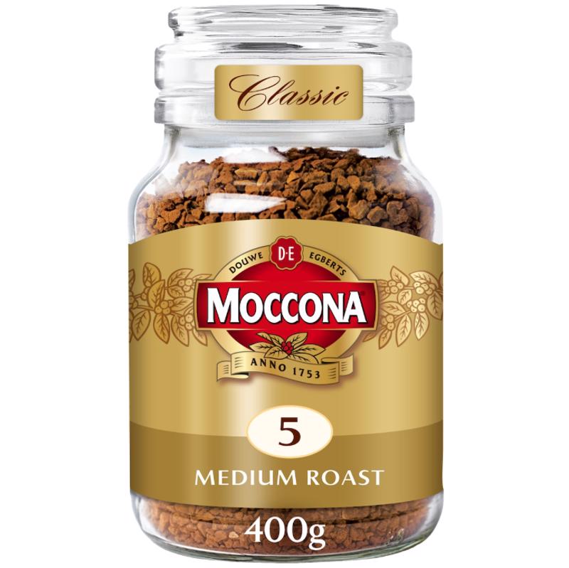 摩可纳moccona咖啡 经典5号中度烘焙速溶咖啡 400g