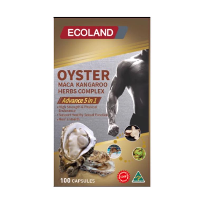 Ecoland 五合一加强版生蚝玛卡袋鼠精胶囊 100粒