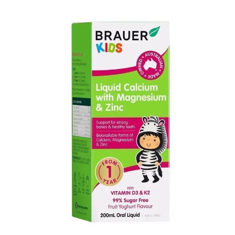 Brauer 蓓澳儿 儿童婴儿钙镁锌营养液 1岁+  200ml
