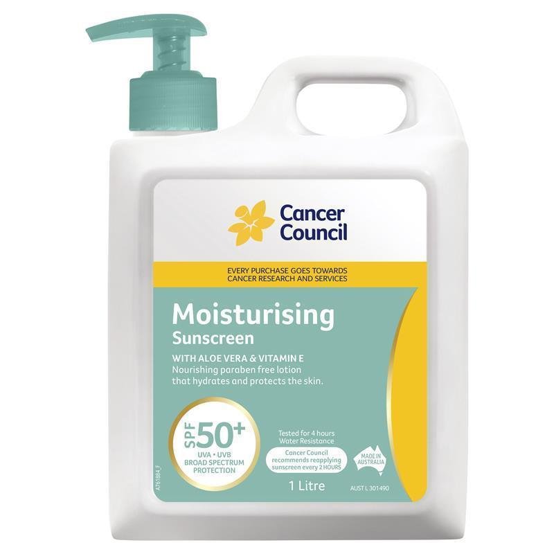 Cancer Council 保湿防晒霜 SPF50+ 1L
