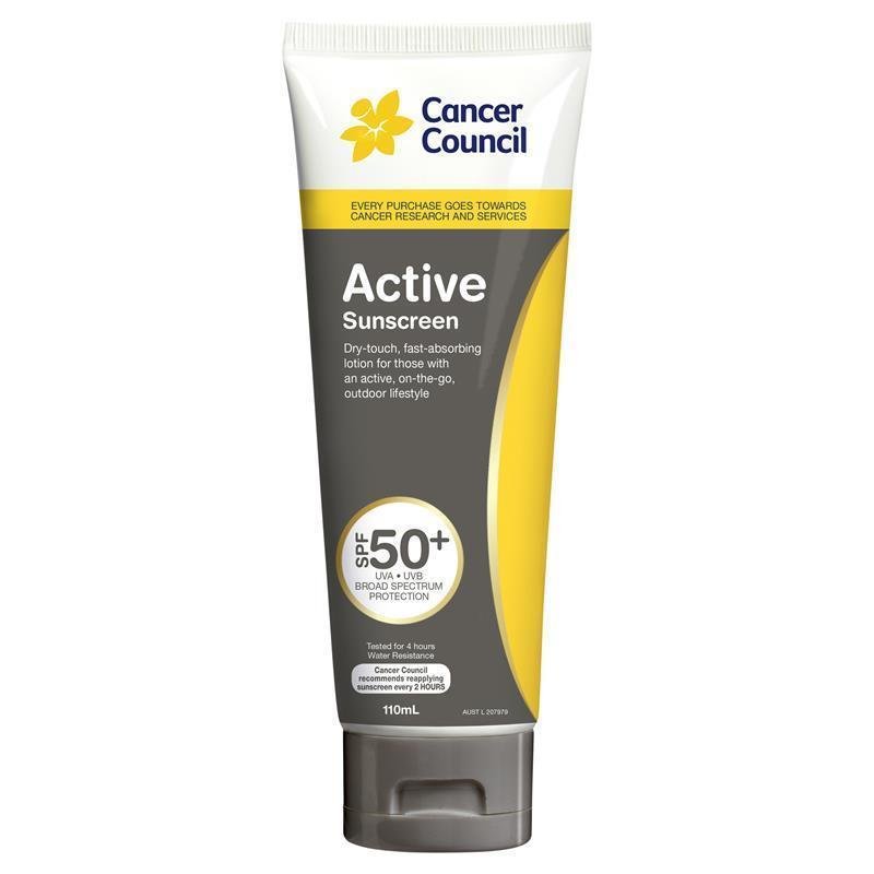 Cancer Council 运动型防晒霜 SPF50+ 110ml