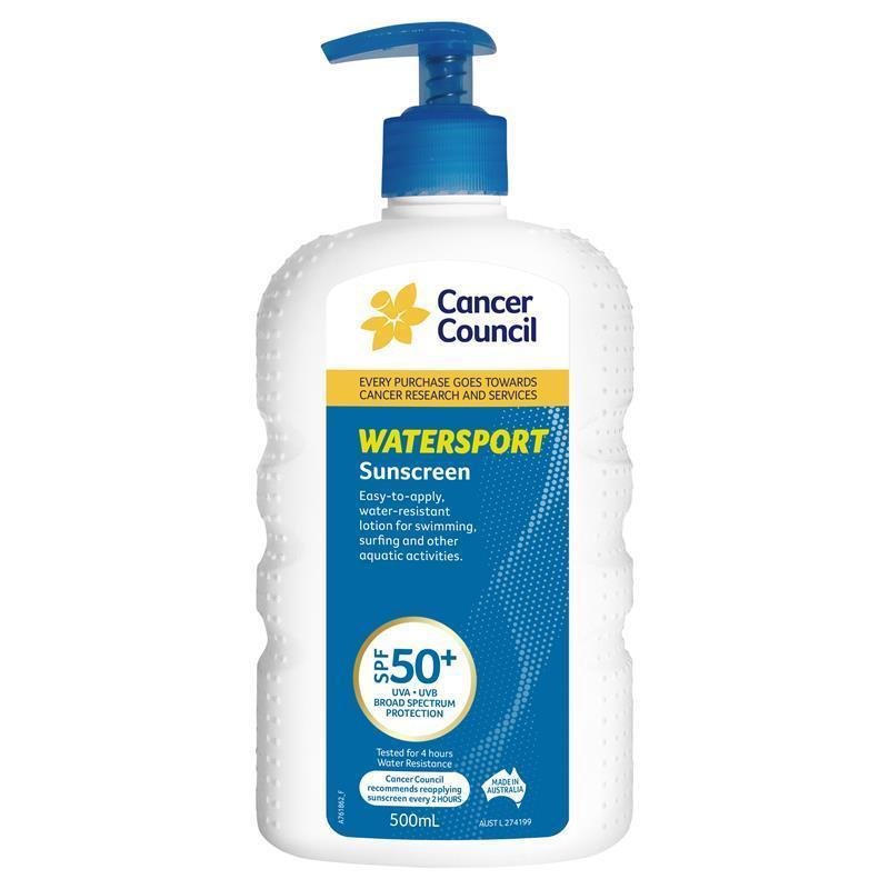 Cancer Council 运动防水防晒霜 SPF50+ 500ml