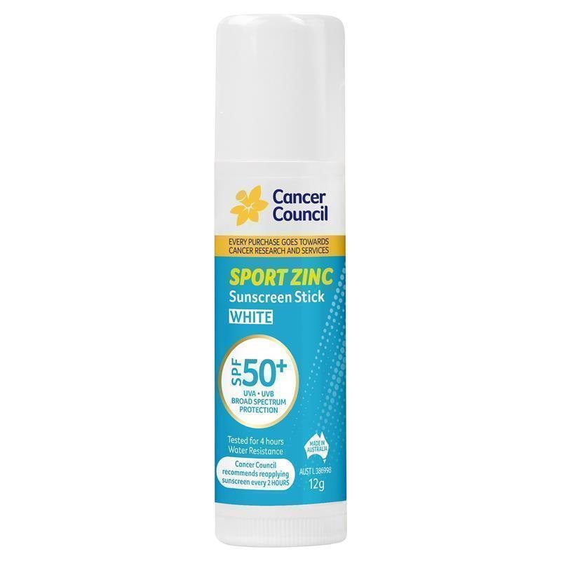Cancer Council 运动氧化锌防晒棒 白色 SPF50+ 12g
