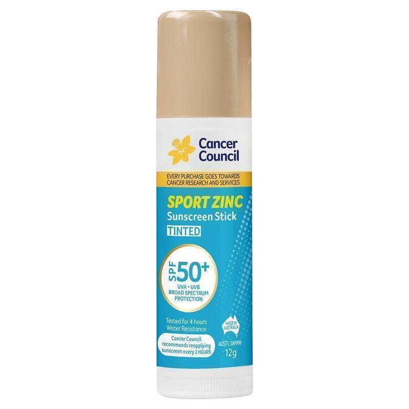 Cancer Council 运动型防晒锌棒 有色 SPF50+ 12g