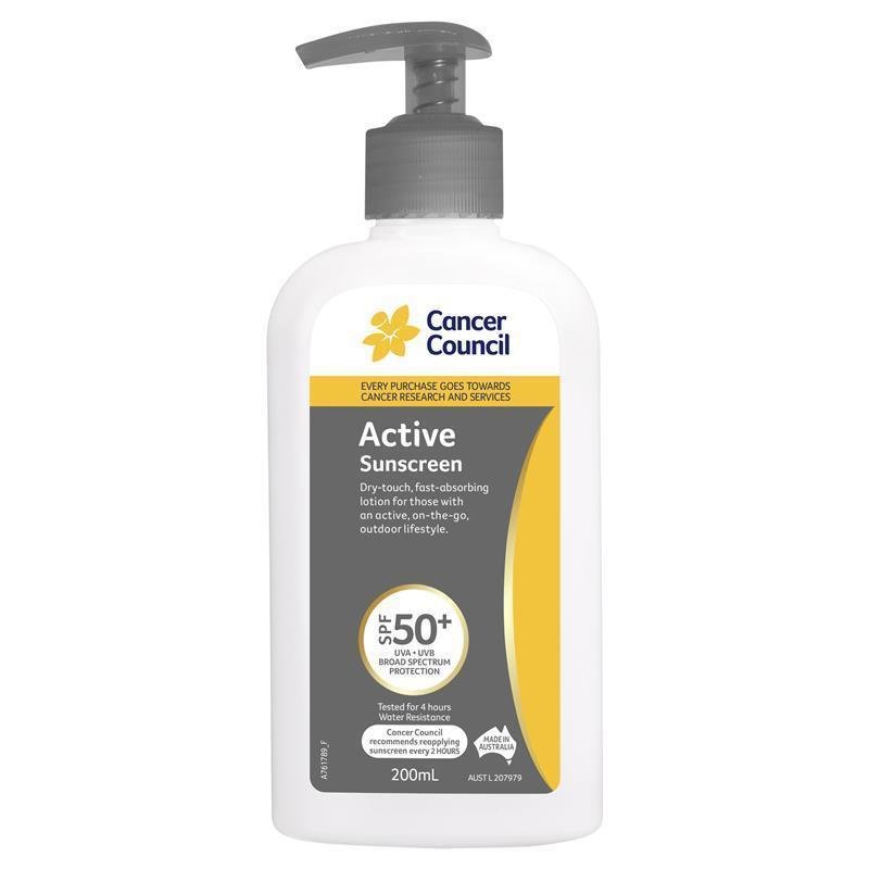 Cancer Council 户外运动防晒霜 按压瓶 SPF50+ 200ml
