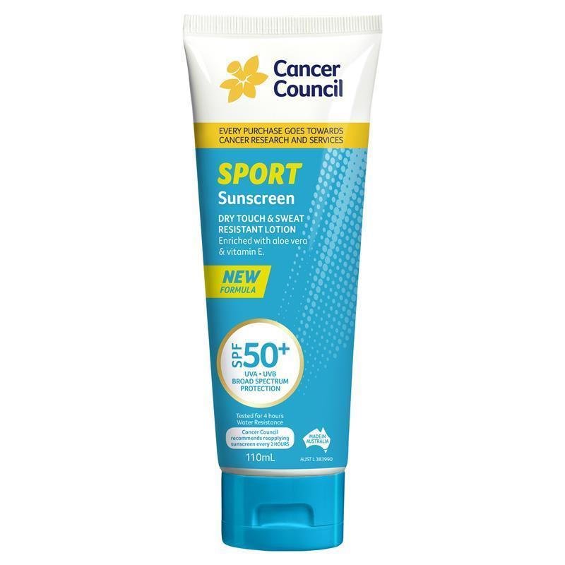 Cancer Council 运动干爽防汗防晒霜 SPF50 110ml