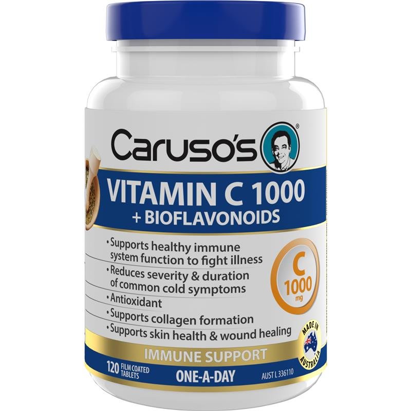Caruso's 维生素C 1000mg + 生物类黄酮 120片