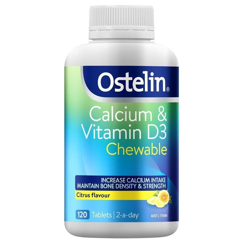 Ostelin 维生素D+钙 咀嚼片 120片