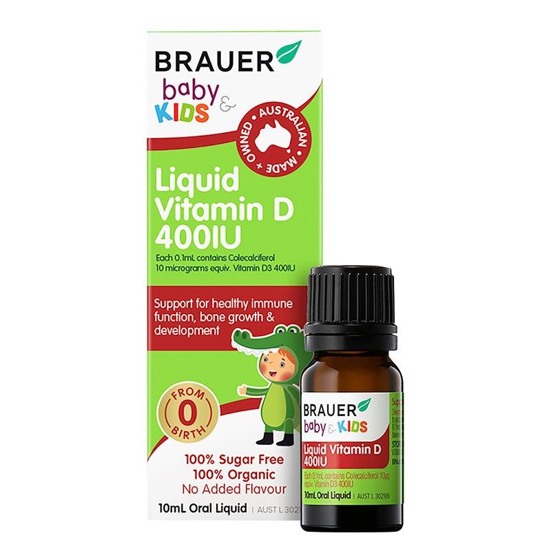 Brauer 儿童液体维生素D 400IU 10ml