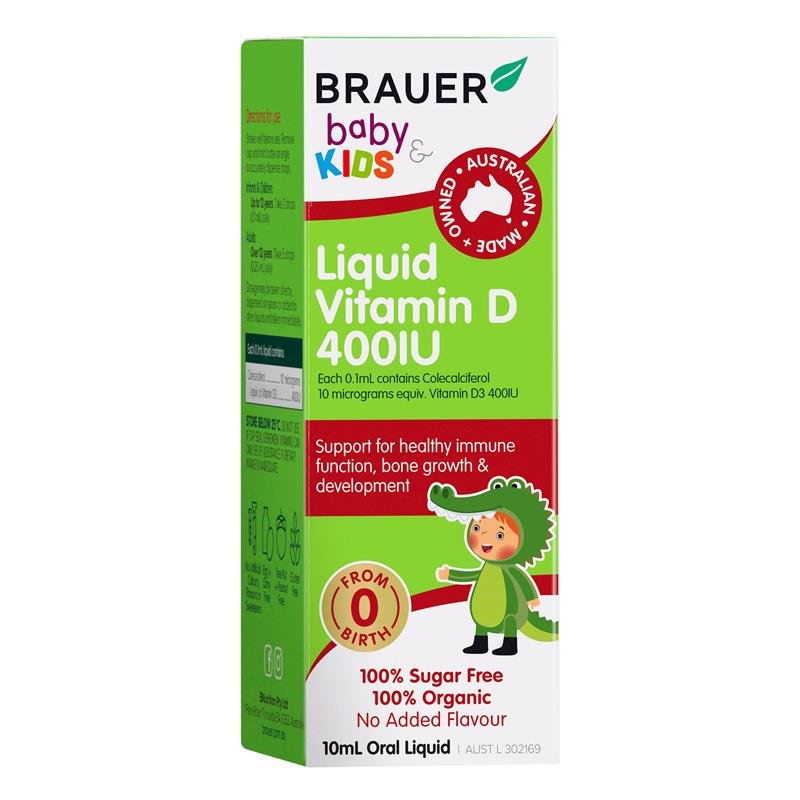 Brauer 儿童液体维生素D 400IU 10ml