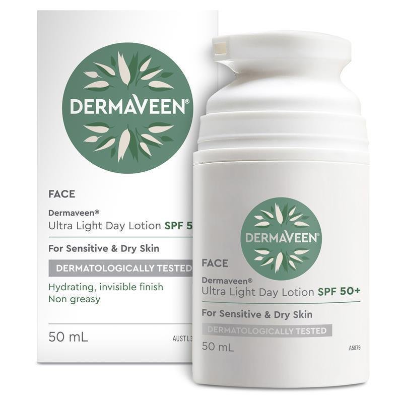DermaVeen 燕麦面部轻盈日间防晒乳 SPF50+ 50ml
