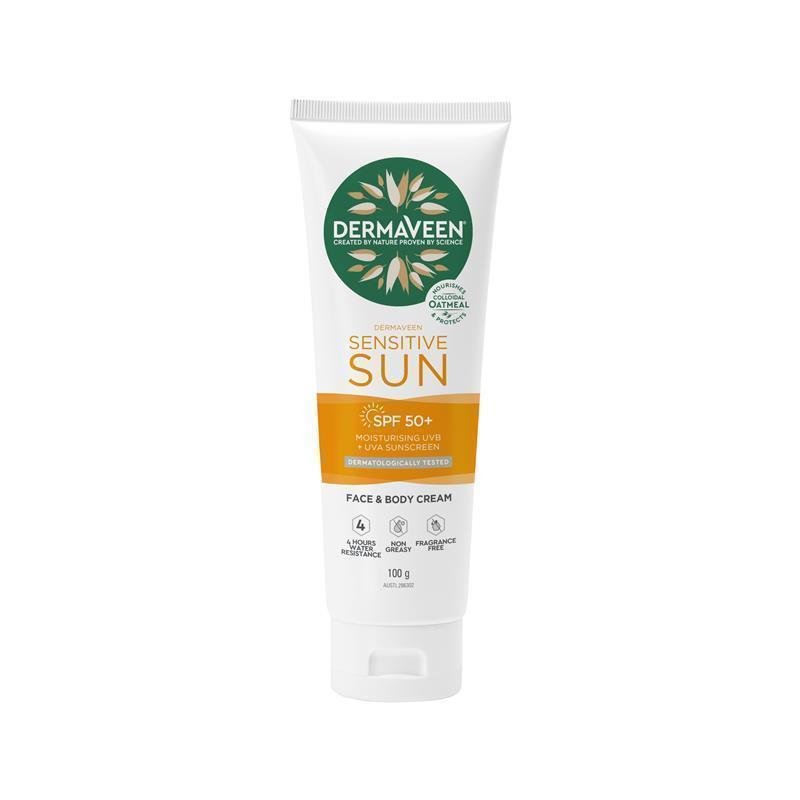 DermaVeen 敏感肌防晒保湿面部身体乳 SPF50+ 100g