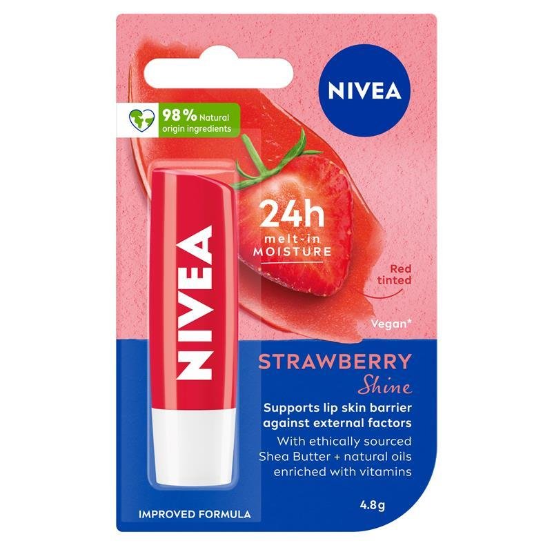 NIVEA 妮维雅 草莓光泽限定润唇膏 4.8g