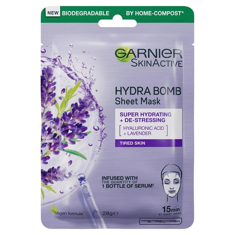 Garnier 卡尼尔 玻尿酸+薰衣草补水面膜