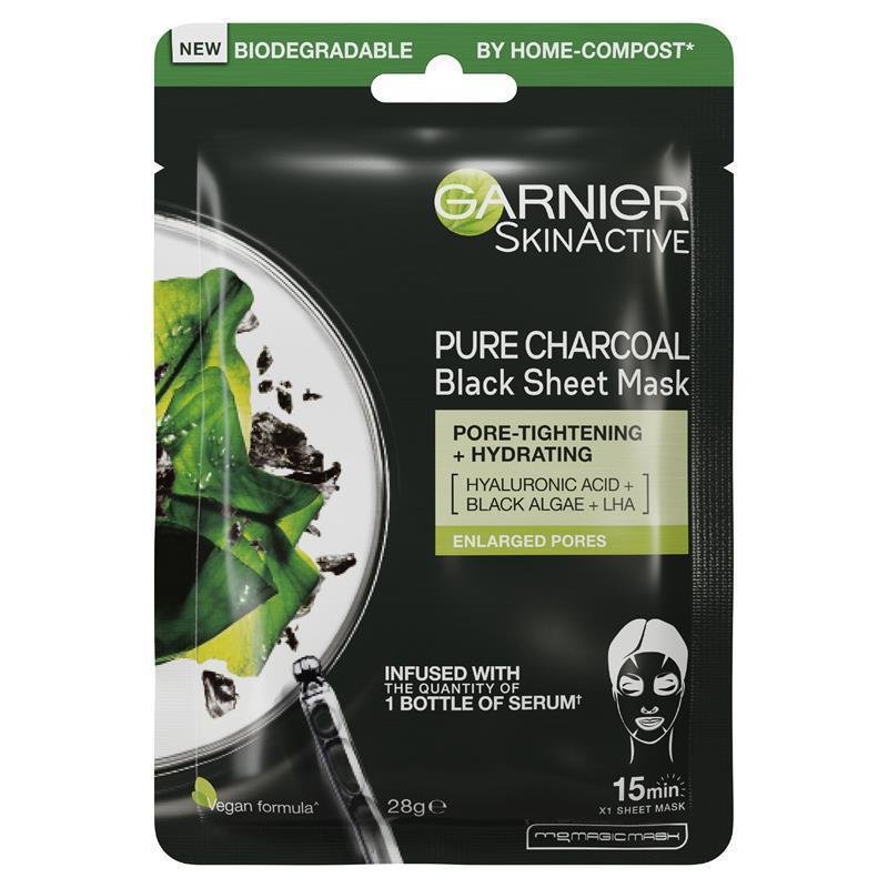 卡尼尔 Garnier 净炭玻尿酸黑藻贴片面膜