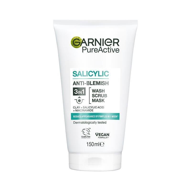 Garnier 卡尼尔 净痘三合一洗面磨砂面膜 150ml