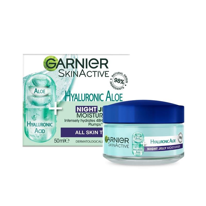 Garnier 卡尼尔 玻尿酸芦荟夜间果冻保湿霜 50ml