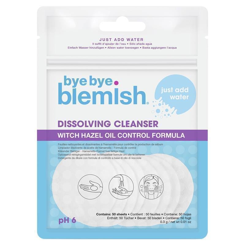 Bye Bye Blemish 遇水溶解洁面片 50片