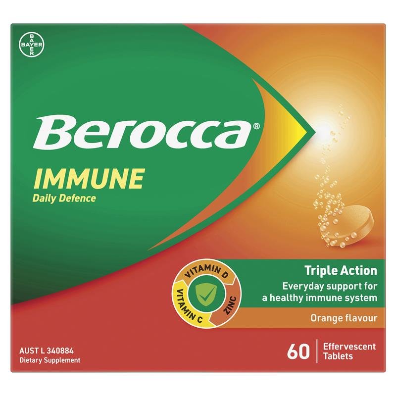 Berocca 免疫日常防护 橙味泡腾片 60片