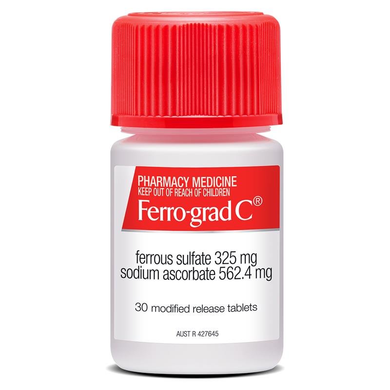 Ferro-Grad C 铁+维生素C缓释片 30片