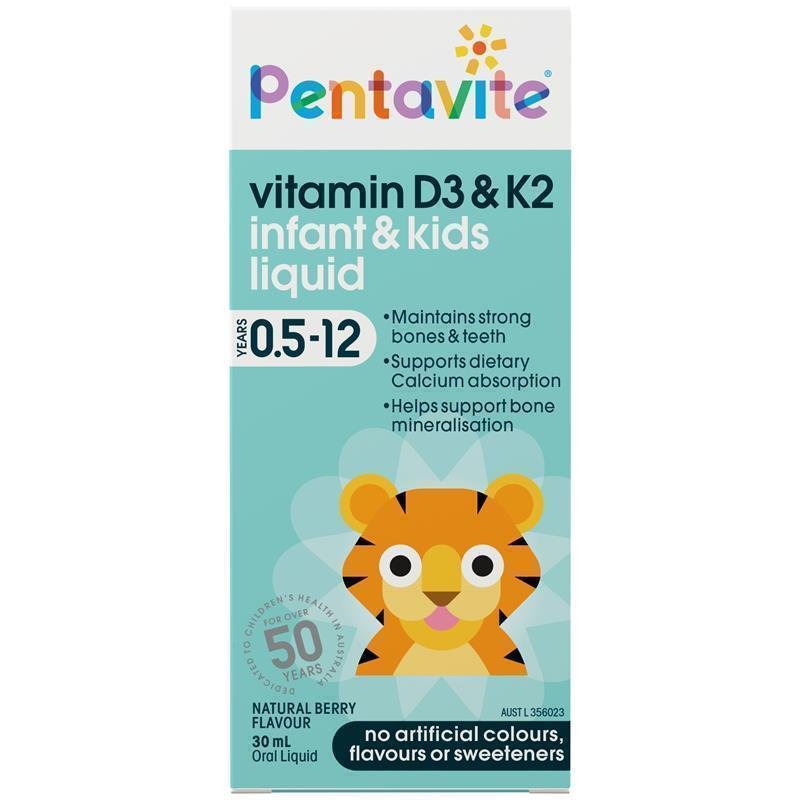 Pentavite 儿童维生素D3+K2 滴液 30ml