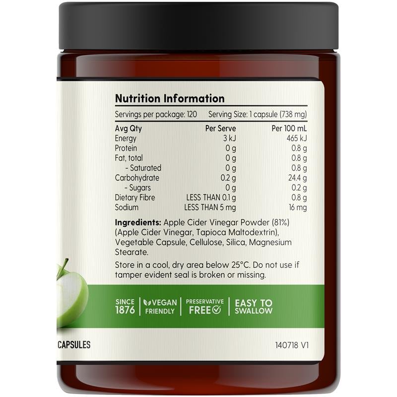 Barnes Naturals 苹果醋含醋母 600mg 120粒